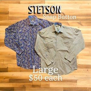 Stetson Snap Button Long Sleeve